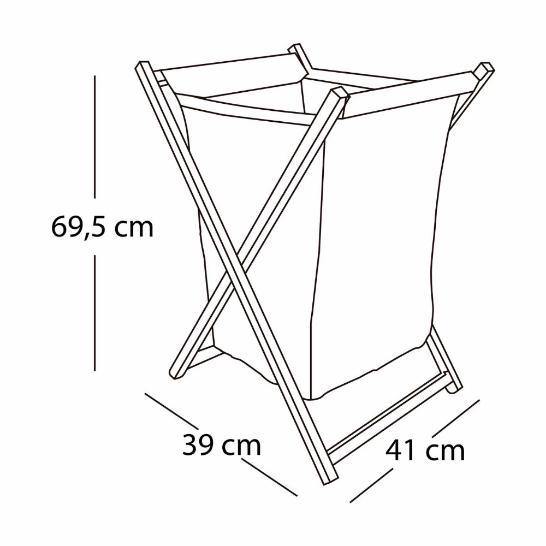 Cesta de Ropa Farfalla 41 cm - Cajoneras | Bylmo