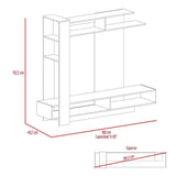 Centro de Entretenimiento Flamenco Gales y Plomo 180 cm - Muebles para TV | Bylmo
