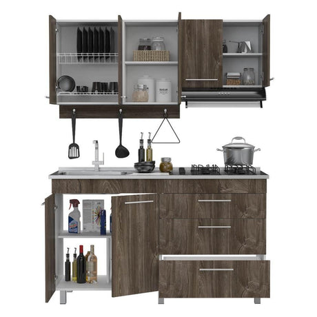 Cocina Karavan Siena y Blanco 150 cm - Cocinas | Bylmo
