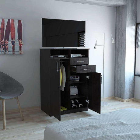 Closet Eco Wengue 83 cm con Dos Puertas y Dos Cajones - Closets | Bylmo