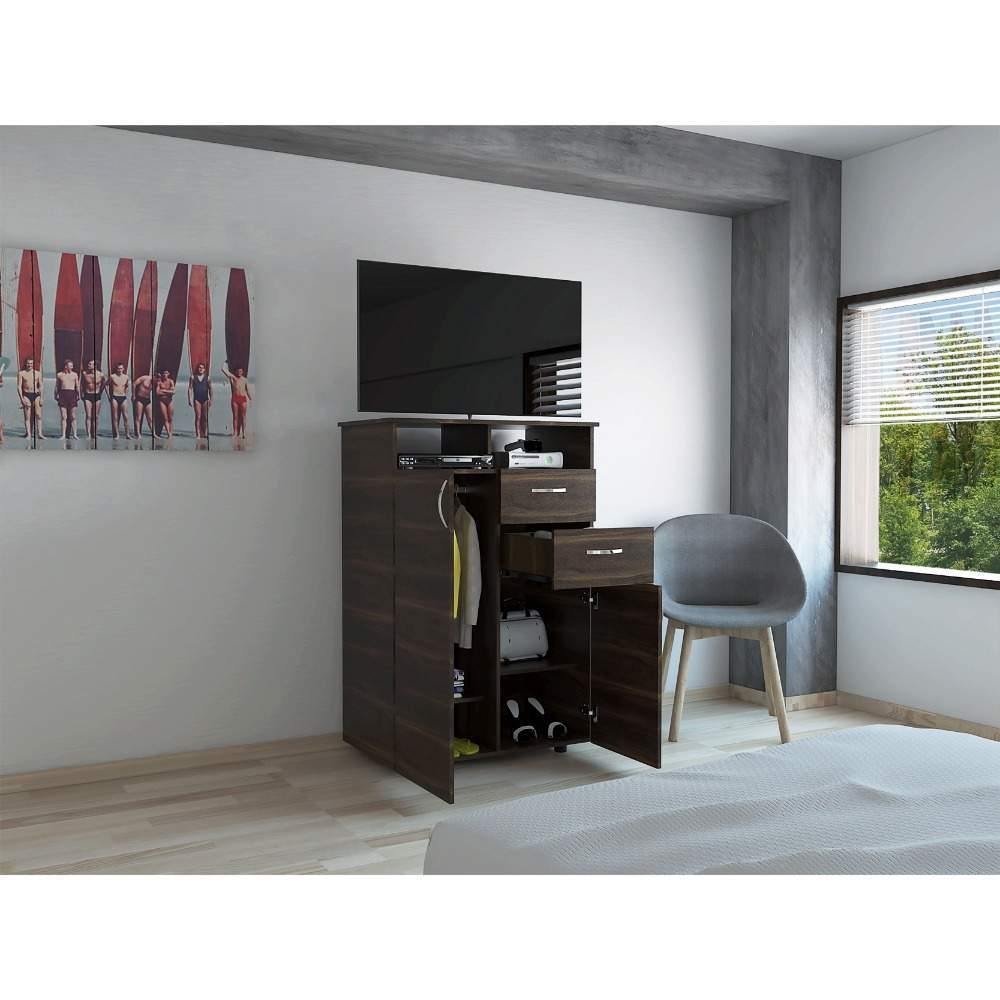 Closet Ponova Habano 83 cm con Dos Puertas y Dos Cajones - Closets | Bylmo