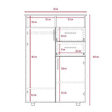 Closet Ponova Habano 83 cm con Dos Puertas y Dos Cajones - Closets | Bylmo