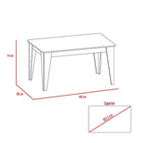 Comedor Torino Habano 140 cm de Cuatro Puestos - Comedores | Bylmo