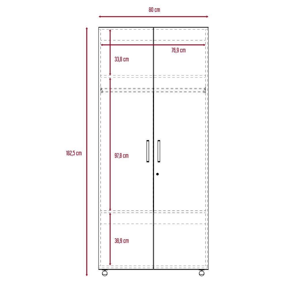Closet Dalí Pekan 80 cm con Dos Puertas - Closets | Bylmo
