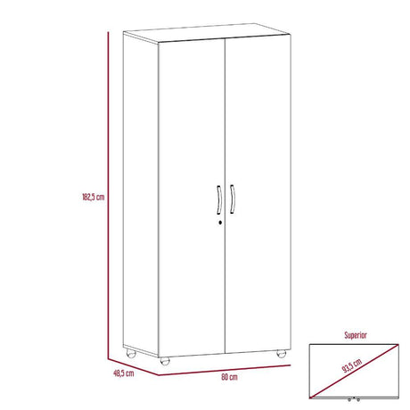 Closet Dalí Pekan 80 cm con Dos Puertas - Closets | Bylmo