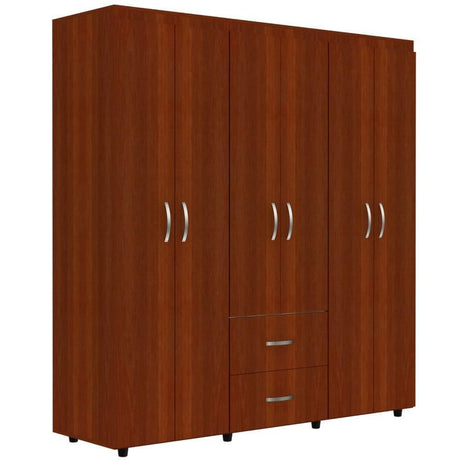 Closet Bariloche Pekan 170 cm con Seis Puertas y Dos Cajones - Closets | Bylmo
