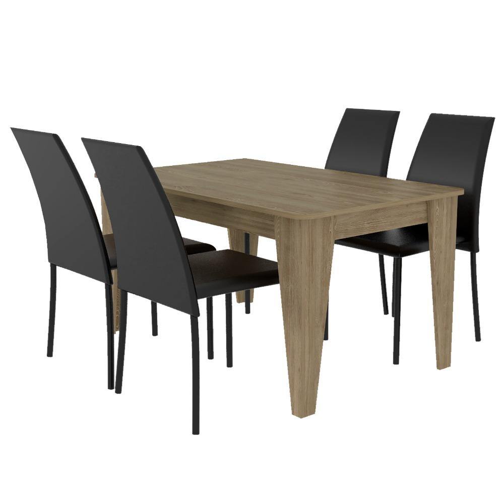 Comedor Torino Wengue 140 cm de Cuatro Puestos - Comedores | Bylmo