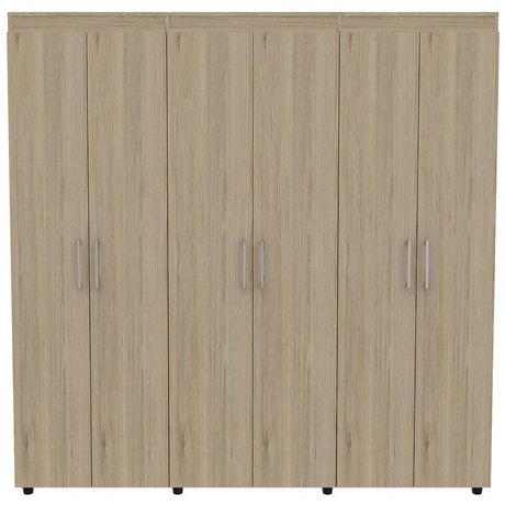 Closet Amatista Rovere 180 cm con Seis Puertas Y Dos Cajones - Closets | Bylmo