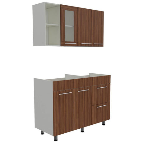 Cocina Thyra Sangria 120 cm Derecha con Mesón - Cocinas | Bylmo