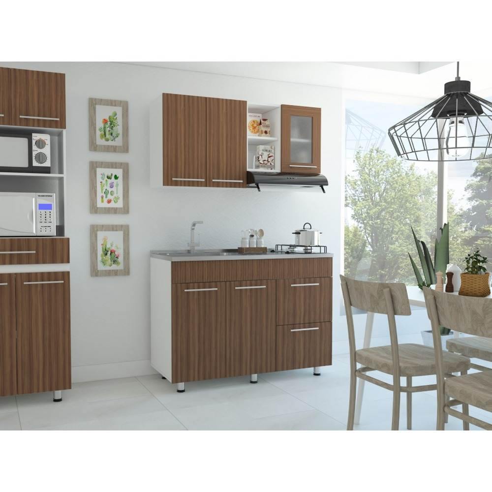 Cocina Toscana Sangria 120 cm Izquierda con Mesón - Cocinas | Bylmo