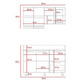 Cocina Toscana Sangria 120 cm Izquierda con Mesón - Cocinas | Bylmo