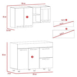 Cocina Toscana Sangria 120 cm Izquierda con Mesón - Cocinas | Bylmo