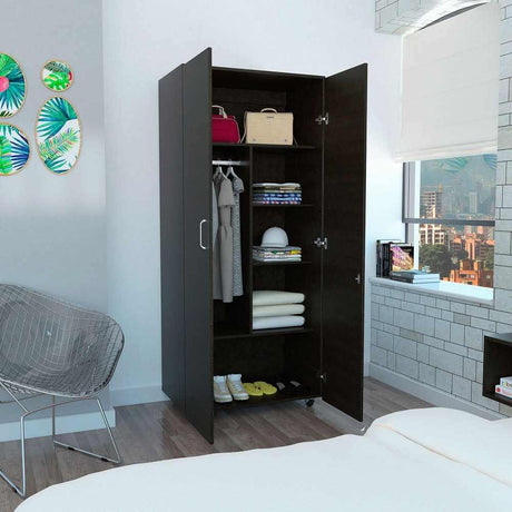 Closet Iko Wengue 80 cm con Dos Puertas - Closets | Bylmo