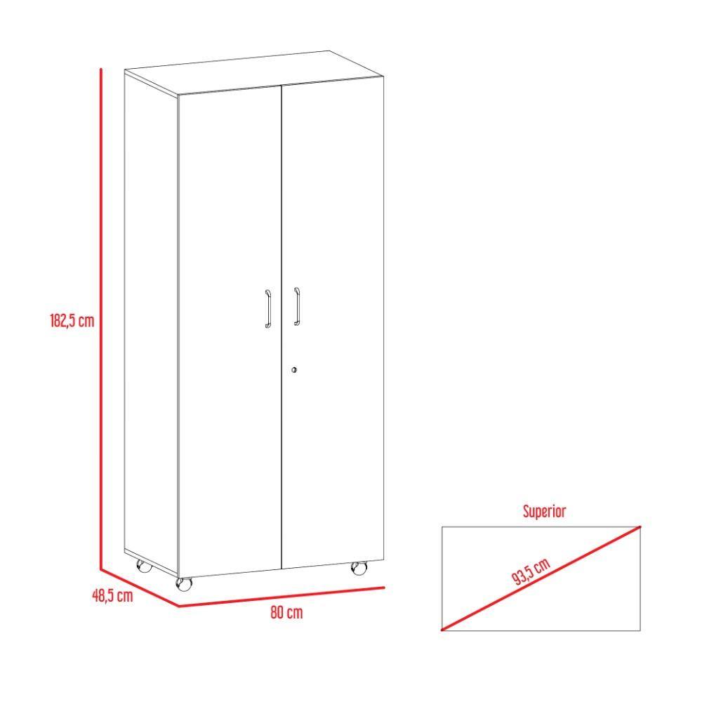 Closet Iko Wengue 80 cm con Dos Puertas - Closets | Bylmo