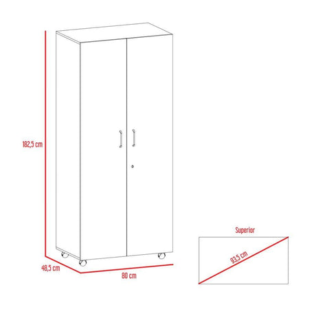 Closet Iko Wengue 80 cm con Dos Puertas - Closets | Bylmo