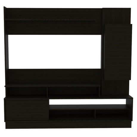 Centro de Entretenimiento Ravena Wengue 180 cm con Dos Puertas - Muebles para TV | Bylmo