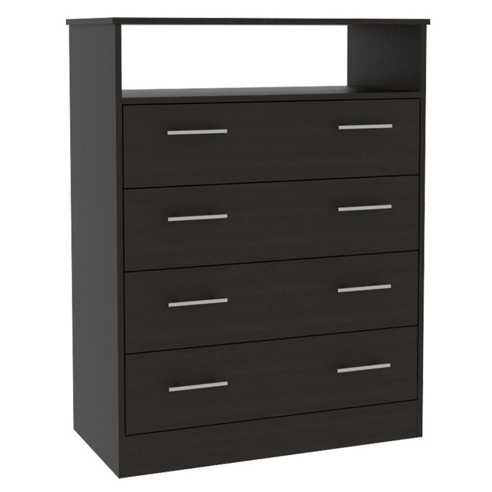 Cómoda Perú Wengue 91 cm con Cuatro Cajones y Una Puerta - Cajoneras | Bylmo