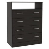 Cómoda Perú Wengue 91 cm con Cuatro Cajones y Una Puerta - Cajoneras | Bylmo