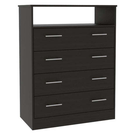 Cómoda Perú Wengue 91 cm con Cuatro Cajones y Una Puerta - Cajoneras | Bylmo