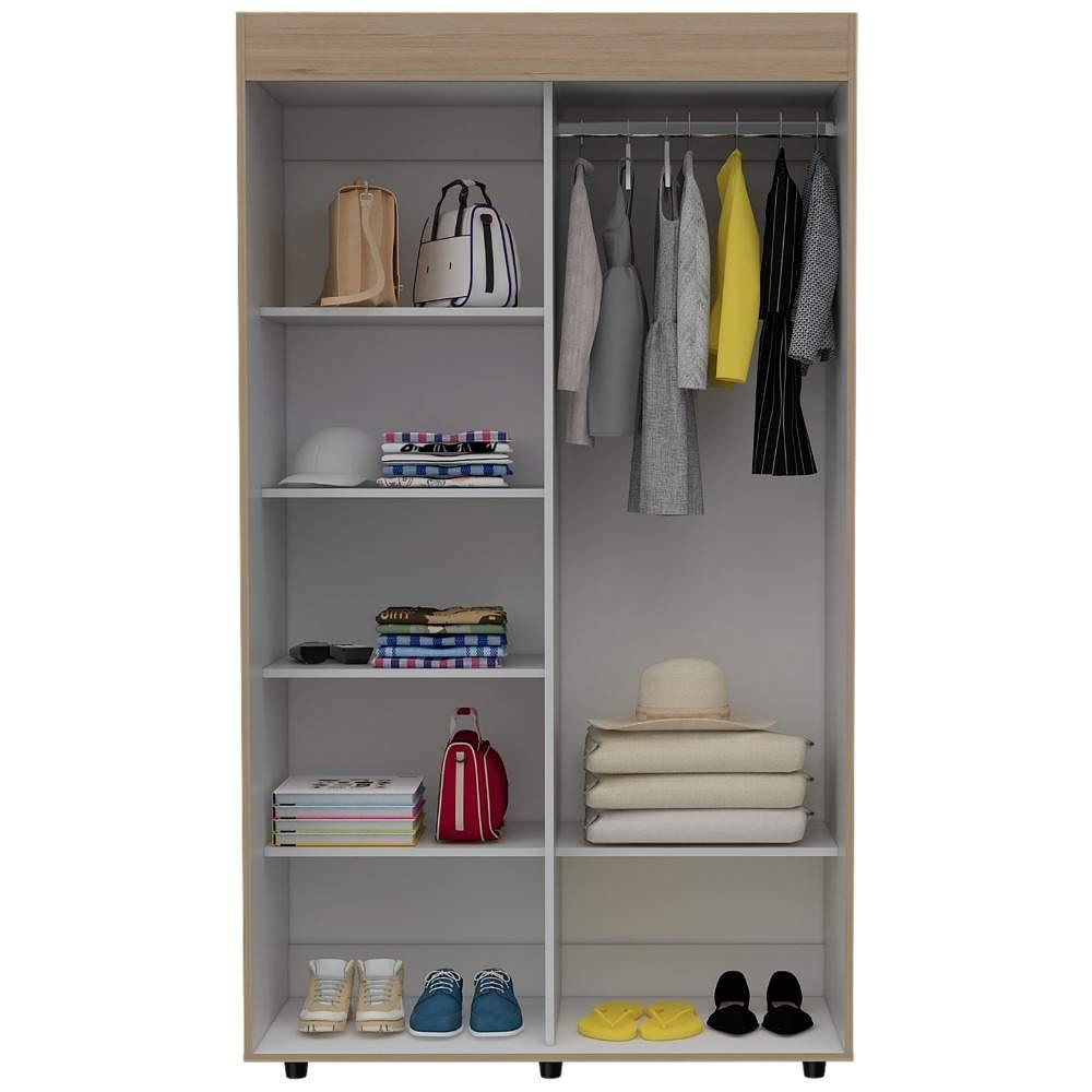 Closet Bennet Rovere 105 cm con Espejo y Dos Puertas - Closets | Bylmo