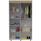 Closet Bennet Rovere 105 cm con Espejo y Dos Puertas - Closets | Bylmo