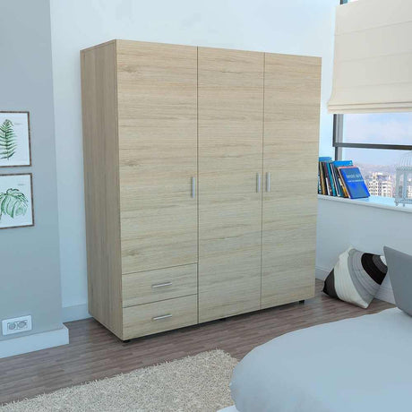 Closet Dassel Rovere 140.1x161.5cm con 2 Cajones con 3 Entrepaños - Closets | Bylmo