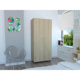 Closet Iko Rovere 80x182.5cm sin Cajones con 2 Entrepaños - Closets | Bylmo