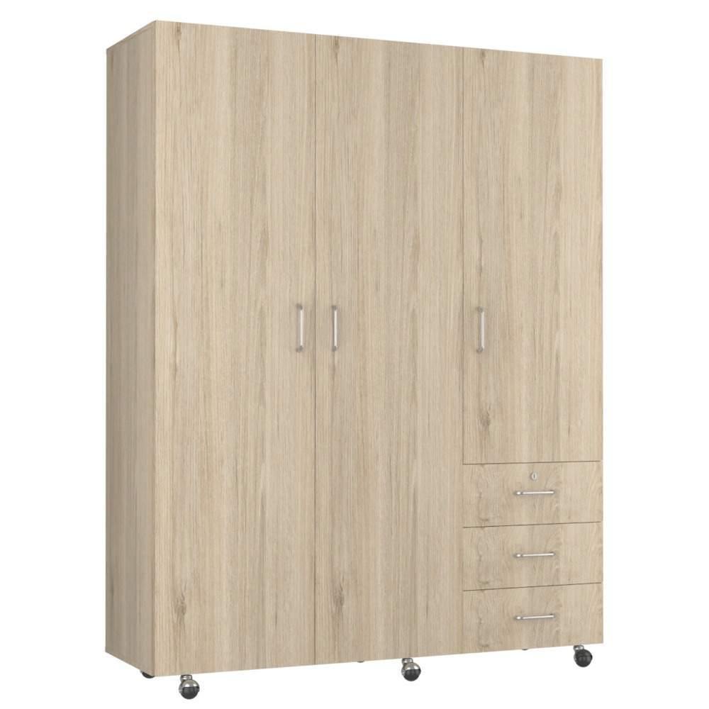 Closet Arizona Rovere 140x183cm con 3 Cajones con 3 Entrepaños - Closets | Bylmo