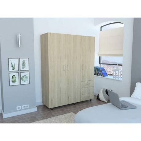 Closet Arizona Rovere 140x183cm con 3 Cajones con 3 Entrepaños - Closets | Bylmo