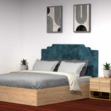 Cabecero Berlín Doble 140 cm Verde Flotante - Camas y Cabeceros | Bylmo