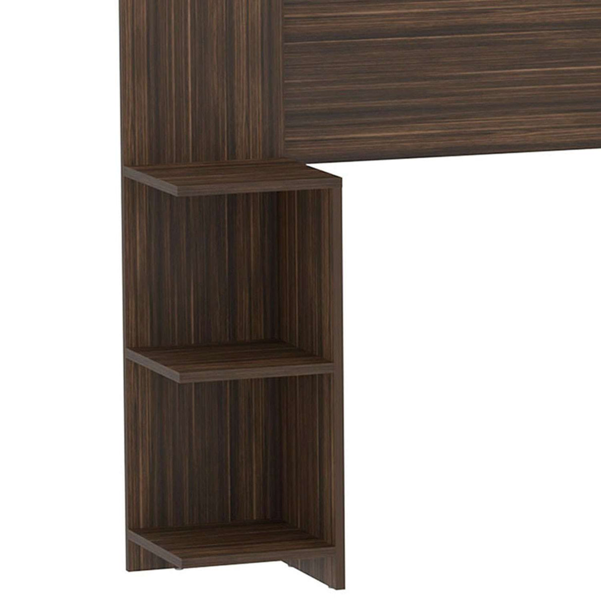 Cabecero Phoenix 195 cm Nogal con Entrepaños para Cama Doble - Camas y Cabeceros | Bylmo