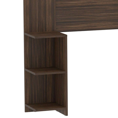 Cabecero Phoenix 195 cm Nogal con Entrepaños para Cama Doble - Camas y Cabeceros | Bylmo