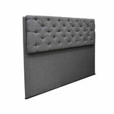 Cabecero Dreamer Gris 140x120cm Abullonado para Cama Doble - Camas y Cabeceros | Bylmo