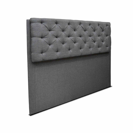 Cabecero Dreamer Gris 100x120cm Abullonado para Cama Sencilla - Camas y Cabeceros | Bylmo