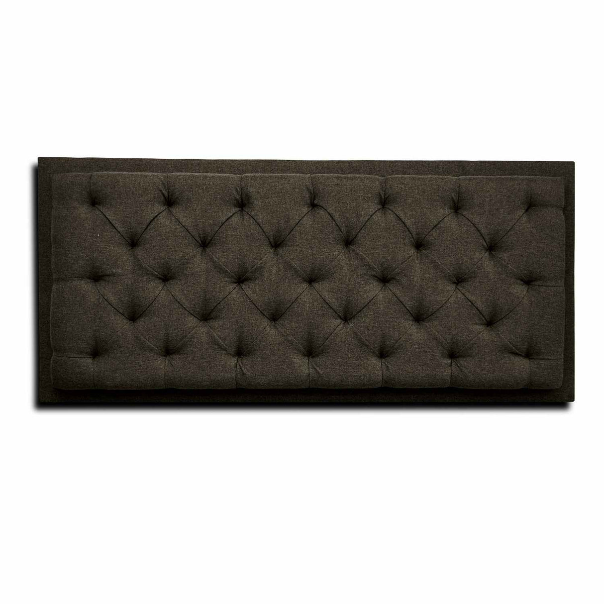 Cabecero Dreamer Café 100x60cm Abullonado para Cama Sencilla - Camas y Cabeceros | Bylmo