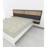 Cabecero Industry Queen 160 cm Rovere Flotante con Dos Entrepaños - Camas y Cabeceros | Bylmo