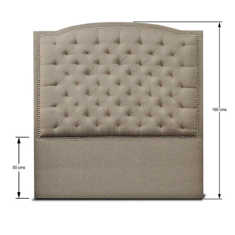 Cabecero Lawrence Camel 200x160cm Abullonado para Cama King - Camas y Cabeceros | Bylmo
