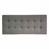 Cabecero Gris 140x60cm Abullonado para Cama Doble - Camas y Cabeceros | Bylmo