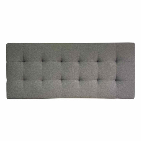 Cabecero Gris 140x60cm Abullonado para Cama Doble - Camas y Cabeceros | Bylmo