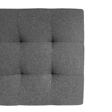 Cabecero Gris 140x60cm Abullonado para Cama Doble - Camas y Cabeceros | Bylmo