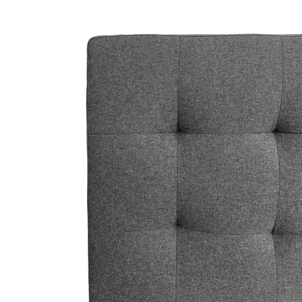Cabecero Gris 140x60cm Abullonado para Cama Doble - Camas y Cabeceros | Bylmo