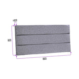 Cabecero Flotante Portofino Sencilla 100 cm Gris Tela Resistente - Camas y Cabeceros | Bylmo