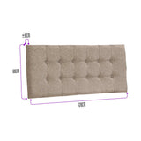 Cabecero Flotante Varena 120 cm Beige Tela Resistente - Camas y Cabeceros | Bylmo