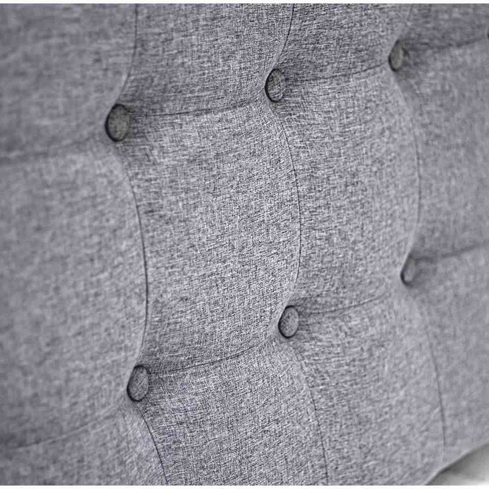 Cabecero Flotante Varena Sencilla 100 cm Gris Tela Resistente - Camas y Cabeceros | Bylmo