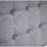 Cabecero Flotante Varena Sencilla 100 cm Gris Tela Resistente - Camas y Cabeceros | Bylmo