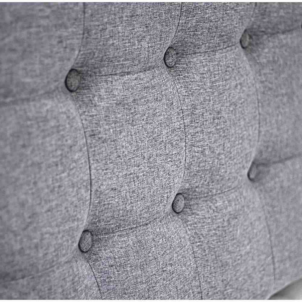 Cabecero Flotante Varena Queen 160 cm Gris Tela Resistente - Camas y Cabeceros | Bylmo