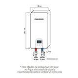 Calentador WHG 22 cm Blanco Eléctrico Bifásico 220 Voltios para 5 a 8 Litros - Electrodomesticos | Bylmo