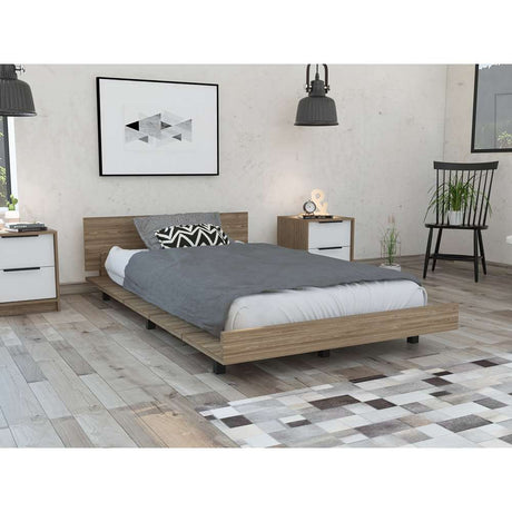 Cama Kaia Miel 120x51.6cm para Colchón Semidoble 120 X 190 Cm con Cabecero - Camas | Bylmo