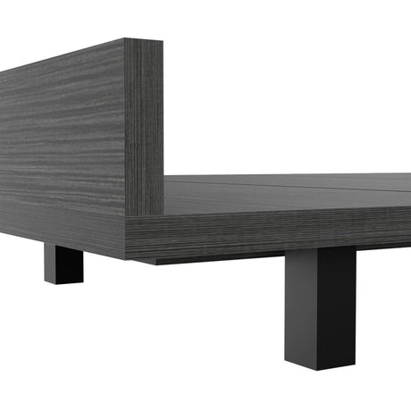 Cama Kaia 120 cm Roble Gris Para Colchón Sencillo 100 cm - Camas | Bylmo