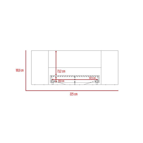Cama Nebraska Doble 140 cm Miel - Camas | Bylmo